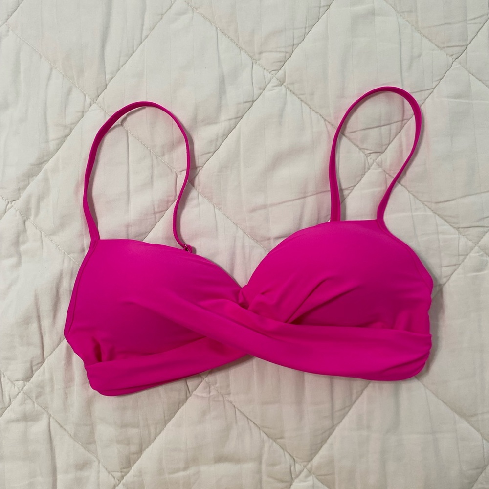 Hot Pink Bikini High Waisted Set